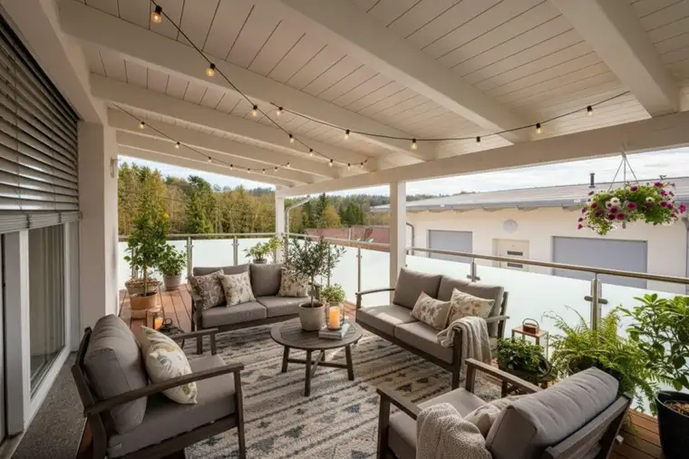 Graz-Fölling/Mariatrost-Neubau-3 Zimmerwohnung mit großer überdachter Dachterrasse und 2 Carportplätzen