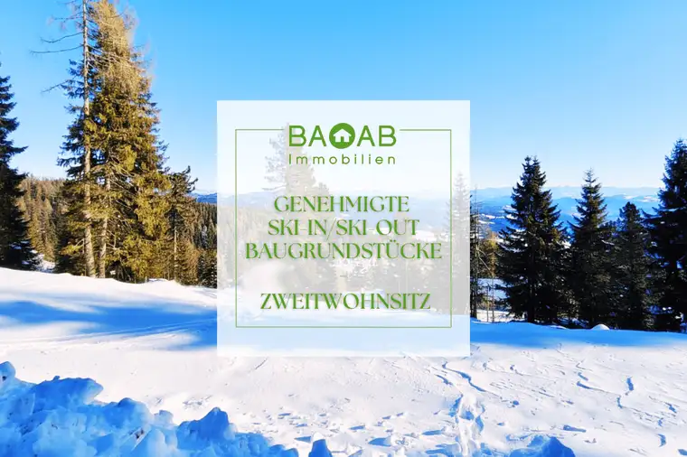 Genehmigte Ski-in/Ski-out Baugrundstücke mit Zweitwohnsitz
