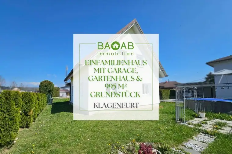 Platz für Ihre Zukunft: Haus mit großem Garten in Klagenfurt-Hörtendorf