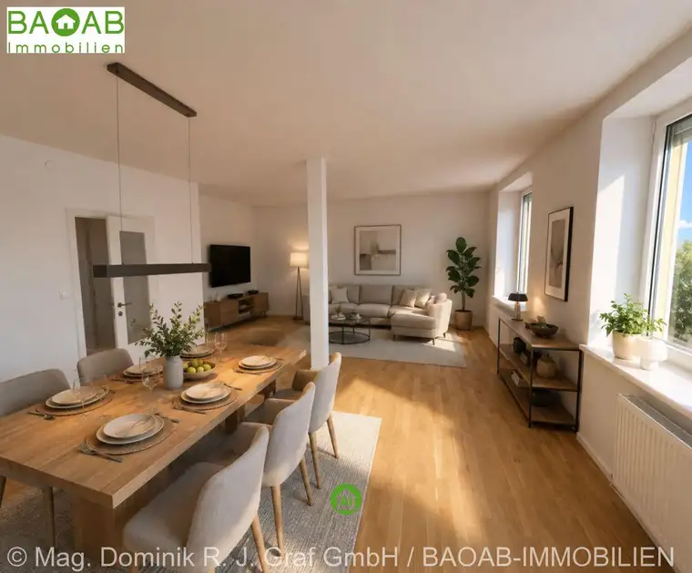 Sanierte Wohnung mit Balkon in heller, zentraler Lage von Feldkirchen