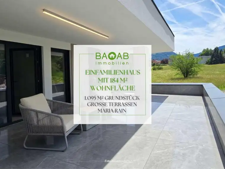 EINFAMILIENHAUS MIT 184 M² WOHNFLÄCHE | 1.095 M² GRUNDSTÜCK | GROSSE TERRASSEN | MARIA RAIN