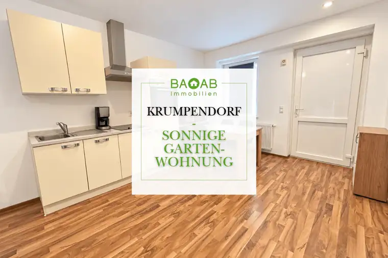 Ihr Gartenplatz nahe dem See – moderne 2-Zimmer-Wohnung mit 25 m² Eigengarten und Stellplatz