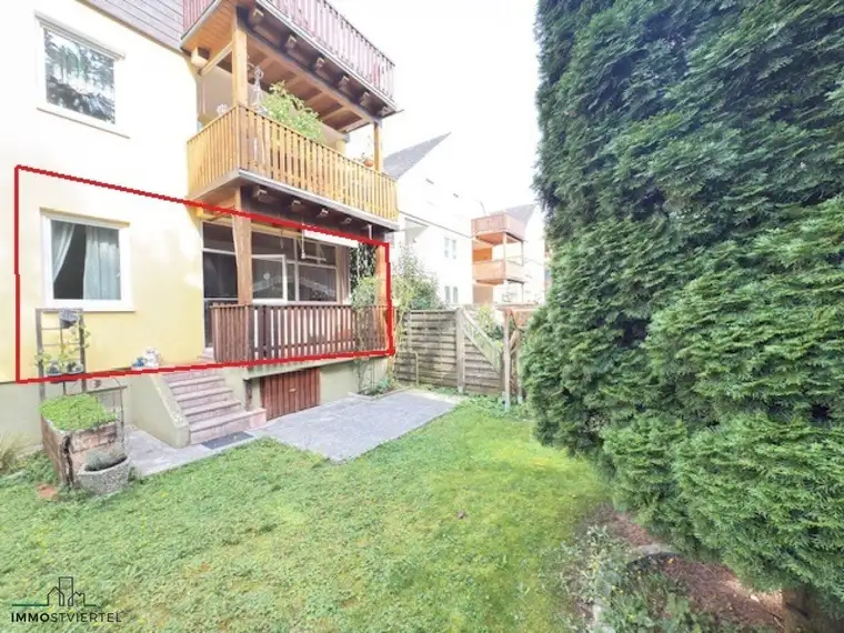 Eigentumswohnung mit Loggia und Zugang zum Garten in Purgstall!