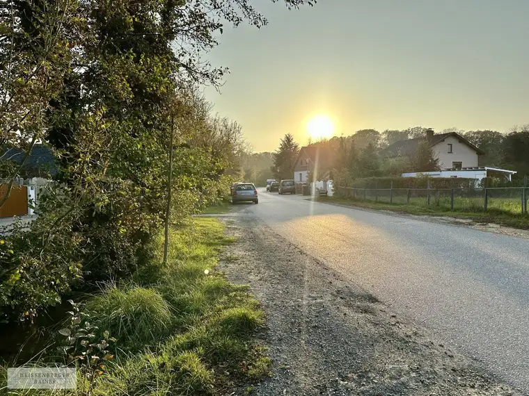 ABENDSONNE, PRIVATSTRASSE, IDEALE GRÖSSE UND BEBAUBARKEIT /// tolles Baugrundstück mit perfekter Infrastruktur nahe Schlosspark