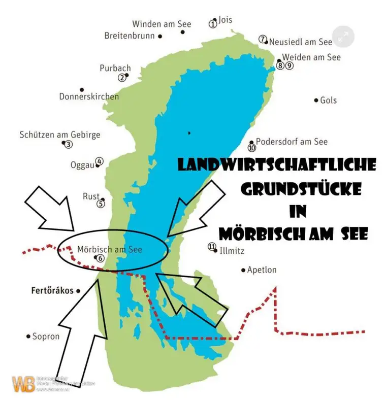 6465m² Landwirtschaftliche Flächen, 7 Grundstücke Mörbisch am See