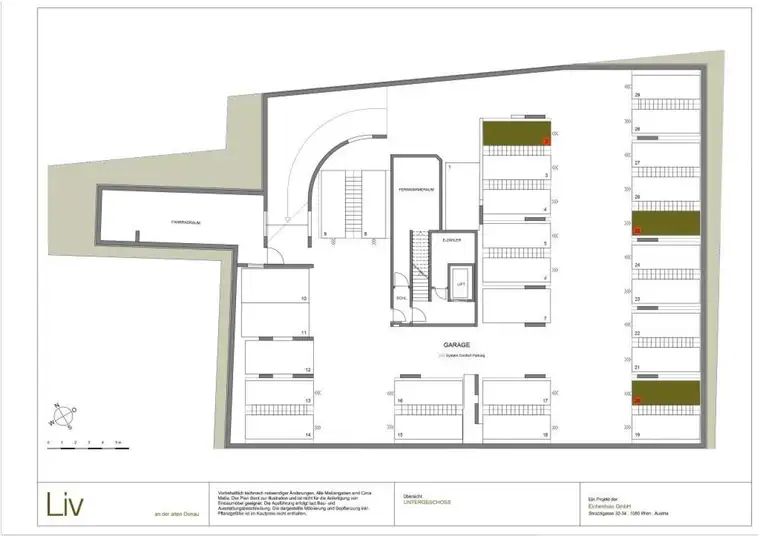 Stellplatz in Tiefgarage Mühlschüttelpark zu vermieten - Platz 25 - Provisionsfrei
