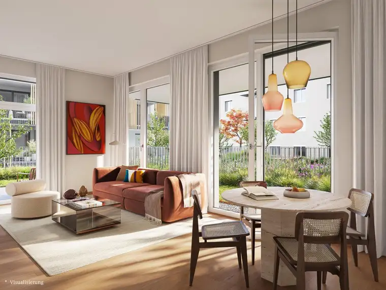 URBANES WOHNEN IM NEUBAU MIT EXKLUSIVEM STADTGARTEN