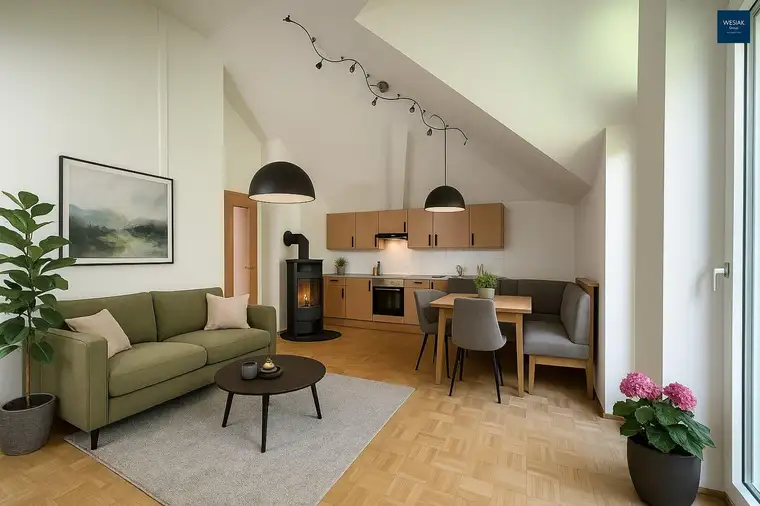 Baiernstraße 48 - Charmante Wohnung im Dachgeschoß mit Balkon - Blick ins Grüne in Eggenberg