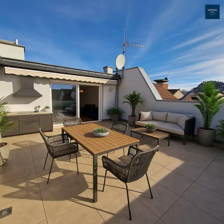 Jakoministraße 17/10 - Traumhafte 3-Zimmer-Wohnung mit sonniger Terrasse und Carpot in zentraler Lage