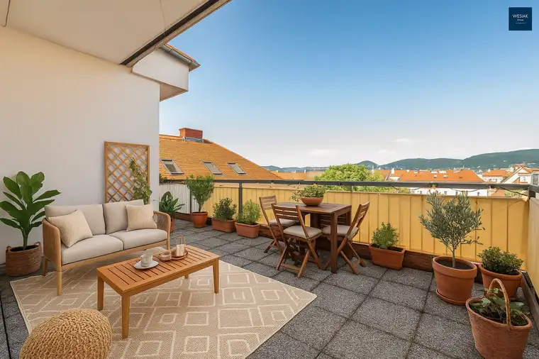 Altbauwohnung mit großer Dachterrasse – 5 Zimmer mitten in Graz!