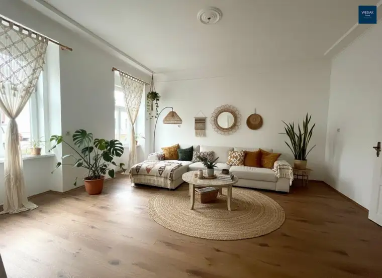 Keplerstraße 47/1 - 3,5 Zimmer- Helle Altbauwohnung mit Balkon - 1 Monat mietfrei