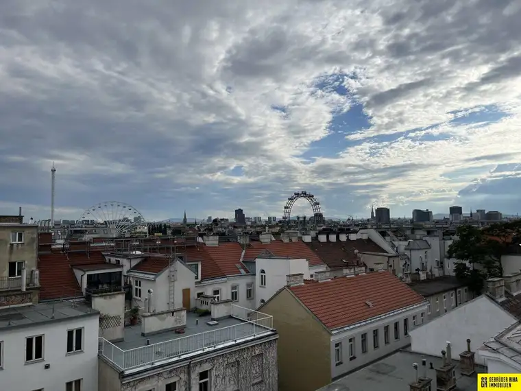 Dachgeschoßwohnung mit Fernblick über die Dächer Wiens