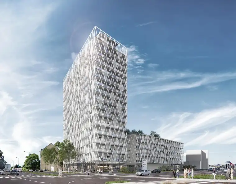Gewerbeflächen mit bester Sichtbarkeit im Bau - KS1 Tower