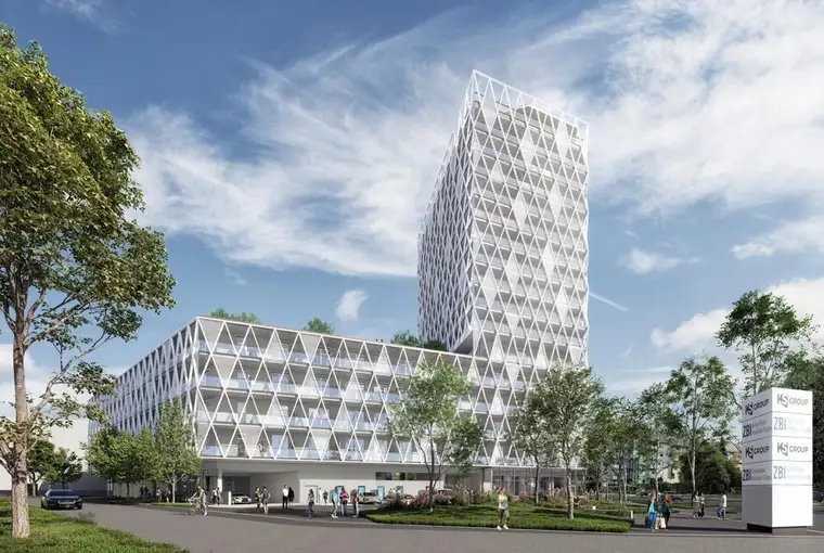 Gewerbe mit hoher Werbewirksamkeit im Bau - KS1 Tower