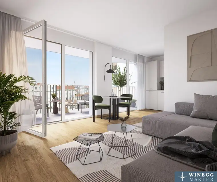 Nachhaltiges Wohnen beim Yppenplatz - Moderne 3-Zimmer-Wohnung mit Loggia - Provisionfrei