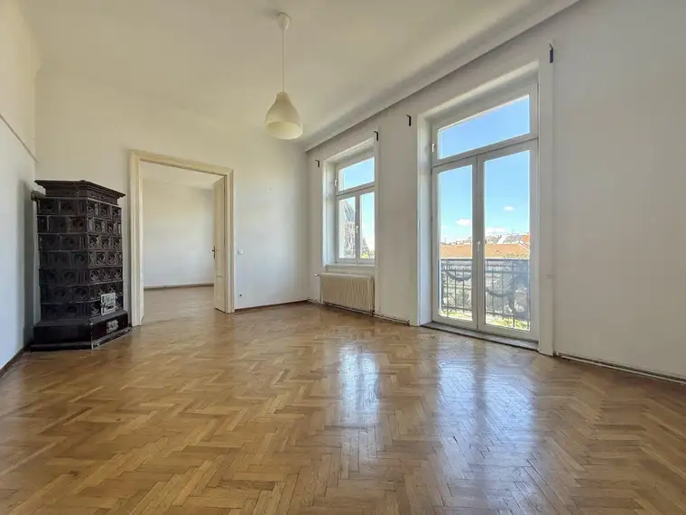 149 m² Altbaucharme in Toplage – 5 Zimmer + Kabinett, 2 Balkone, Nähe Westbahnhof &amp; Mariahilfer Straße