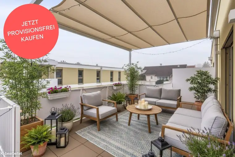 OSTERAKTION! Provisionsfreie 3-Zimmer-Wohnung mit Rundum-Dachterrasse | Zugang von jedem Raum | Großzügig geschnitten