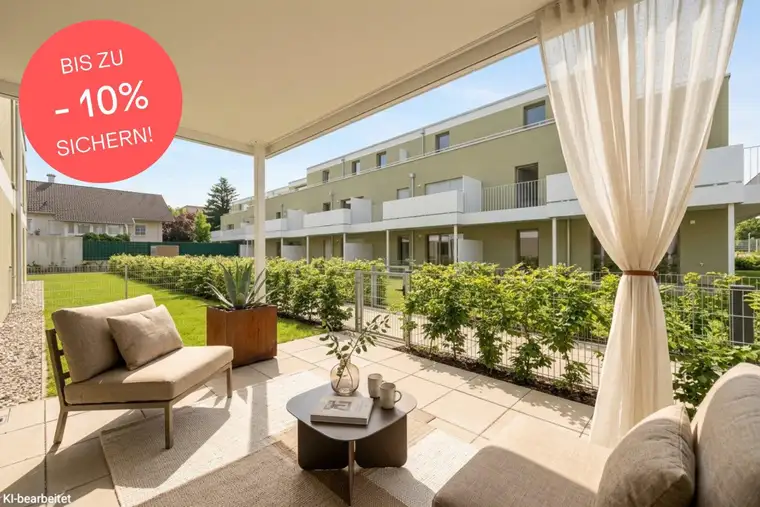 BIS ZU -10% PREISNACHLASS! Durchdachte 3-Zimmer-Wohnung | Garten aus allen Räumen begehbar | Große Terrasse | Provisionsfrei