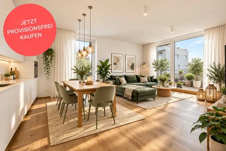 Sofort vermietbar: 3-Zimmer-Dachgeschoßwohnung mit Süd-Ost-Westausrichtung | Schrankraum | Rundum-Terrasse | Grünblick | Provisionsfrei