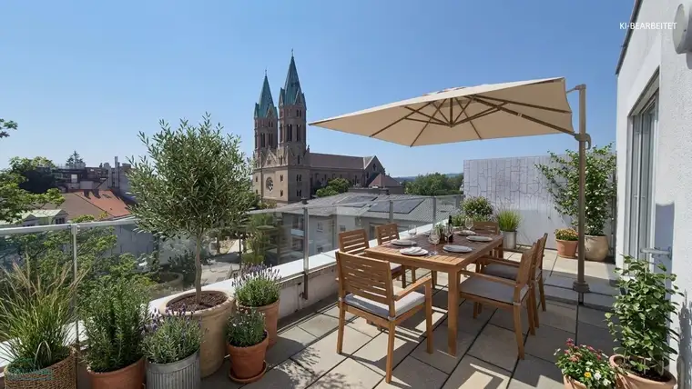 TERRASSENMIETE MIT 3 SCHLAFZIMMER