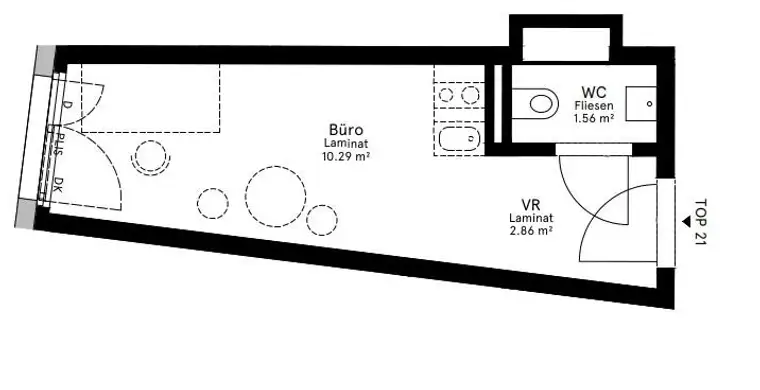 Campo Breitenlee - Büro mit 1 Zimmer, gefördert - Top 9-1-21