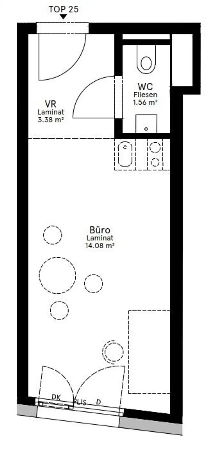 Campo Breitenlee - Gefördertes Büro im 2. Stock kaufen - Top 20-25