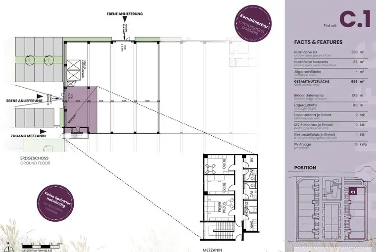 Ihr Standort für Produktion, Gewerbe, Lager oder Büro in Neusiedl am See - ab 668 m² Nutzfläche