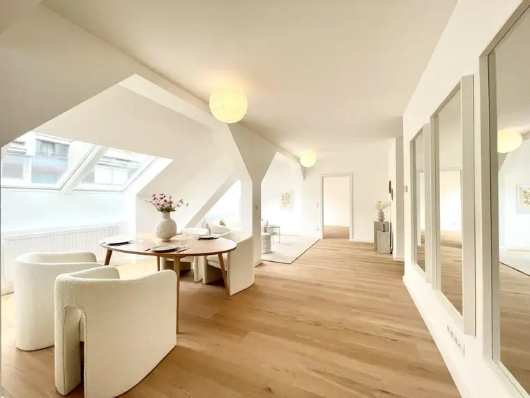 Exklusive Dachgeschosswohnung in bester Lage im 3. Bezirk | 2 Bäder