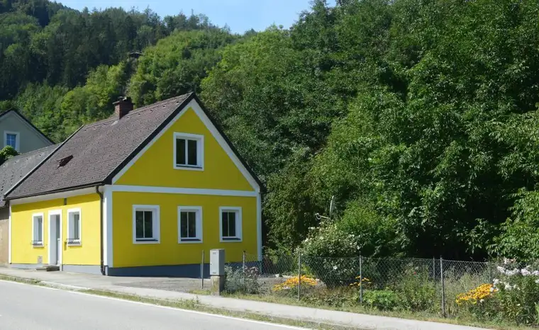 Kleines Wohnhaus mit Gartenbereich