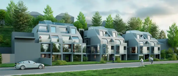 "SONDERPREIS" sonniges Bauträgergrundstück Baubewilligt - Wohnbau mit Gärten und Terrassen
