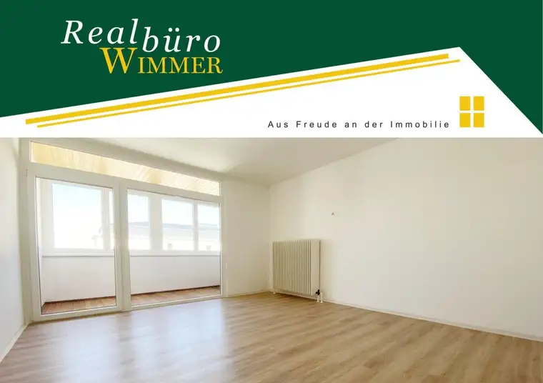 Helle 4-Zimmer-Wohnung mit verglaster Loggia im obersten Geschoss