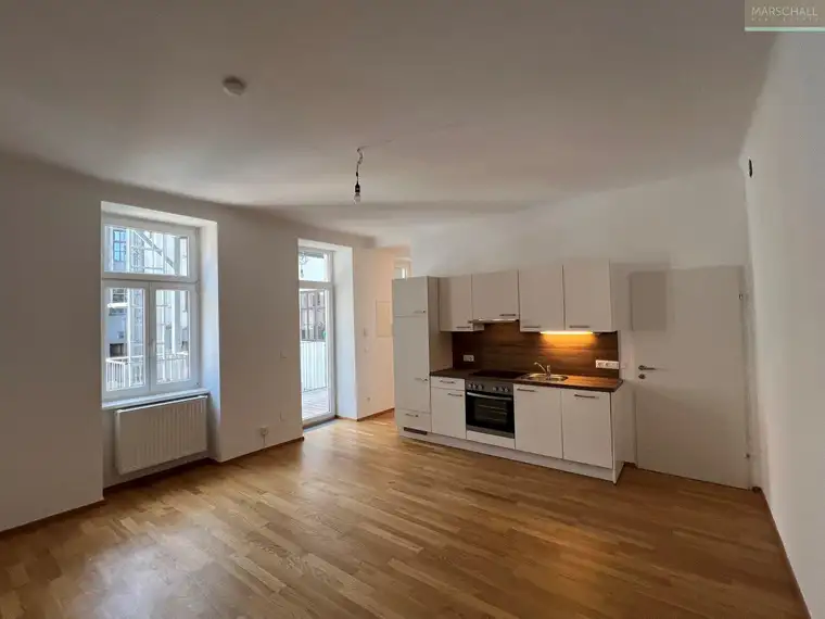 Ruhige 1-Zimmer-Altbauwohnung mit Terrasse nahe U3