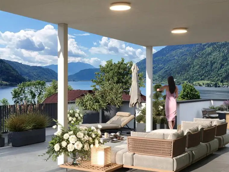 Seeblick-Penthouse am Ossiacher See