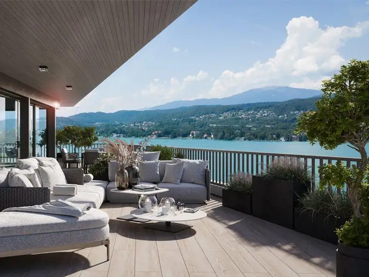 Seepenthouse am Wörthersee mit XXL Terrasse 