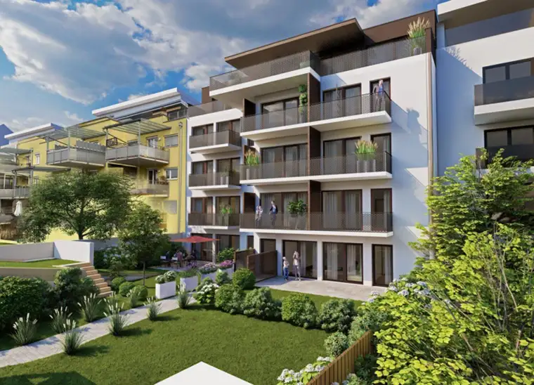 TrendiNG LEND ANderMUR 3ZI mit Balkon, sonnig, ruhig hochwertige Architektenplanung