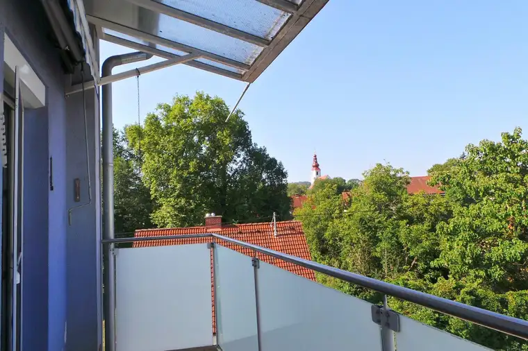 NATURNAH-STADTNAH, sonnige 3ZI mit Balkon 3./letzter Stock, schöne Aussichtslage, Carport