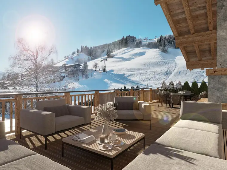 Luxuriöse Penthousewohnung direkt an der Skipiste