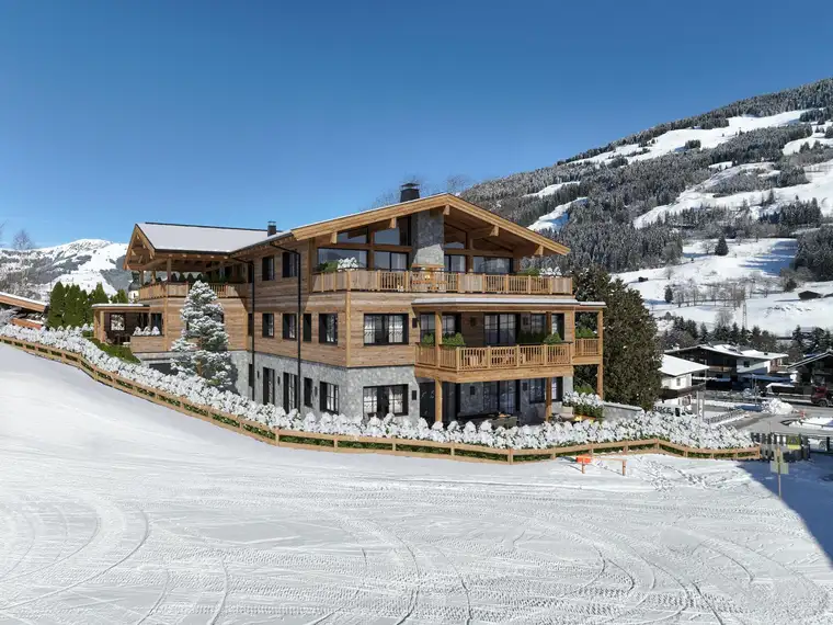 Luxuriöse Obergeschosswohnung direkt an der Skipiste