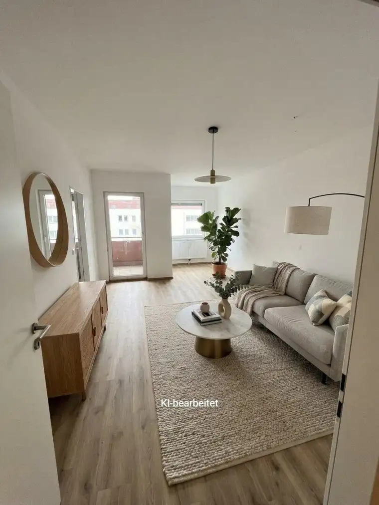 Moderne 3-Zimmer-Wohnung mit Loggia in Luftenberg - Teilsaniert
