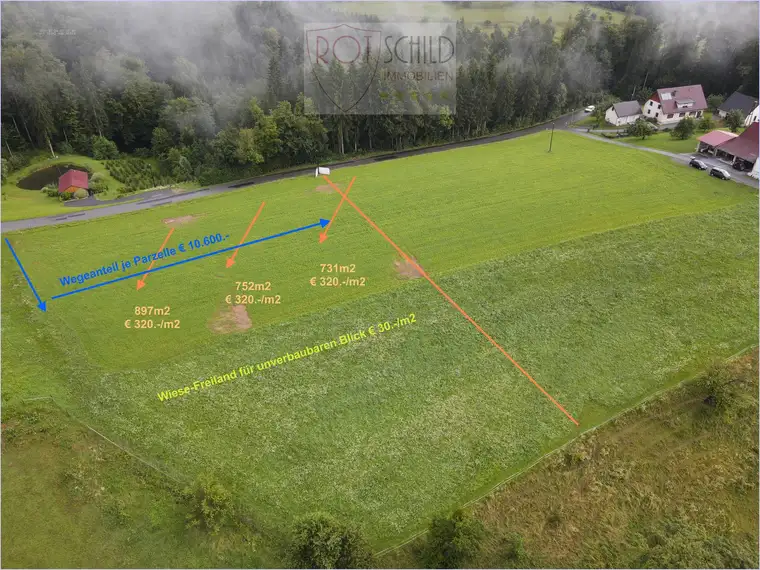 Wunderschöner Bauplatz - Nähe Sankt Josef in der Weststeiermark. Unverbaubare grüne ruhige Lage.