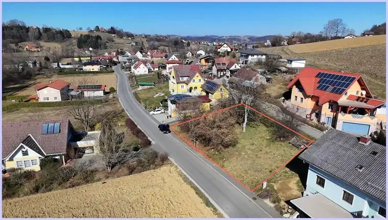**Häuslebauer aufgepasst** Toller Bauplatz nahe Feldbach, ca 800m2, Dichte 0,2-0,4....