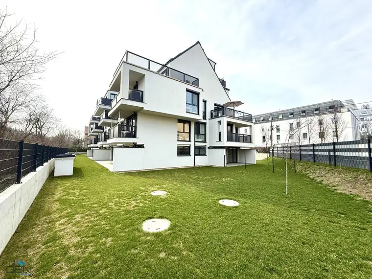 ANLEGER/EIGENNUTZER! 3 ZIMMER NEUBAUWOHNUNG MIT RIESIGEM GARTEN IN RUHIGER LAGE NÄHE MARCHFELDKANAL!