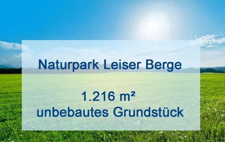 Eckgrundstück in Ortsrandlage 1.216 m²