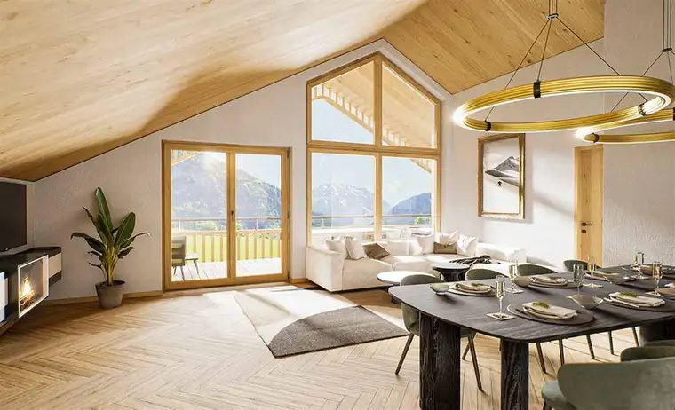 Attraktive Kapitalanlage! Exklusive Ferienwohnung mit Panorama-Terrasse und Sauna inmitten des Schesaplana-Massivs in Vorarlberg