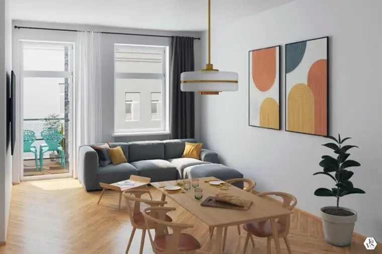 Exklusive Altbauwohnung mit Balkon in Toplage