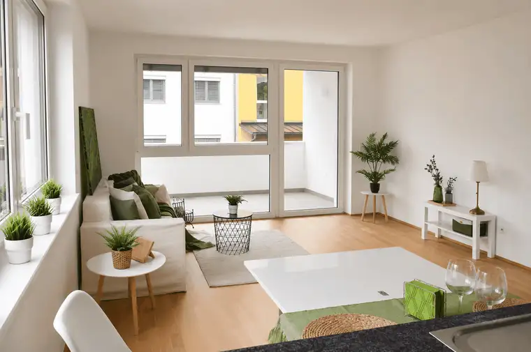  3-Zimmer-Wohnung in Eberstalzell mit Balkon und 2 Garagenplätzen