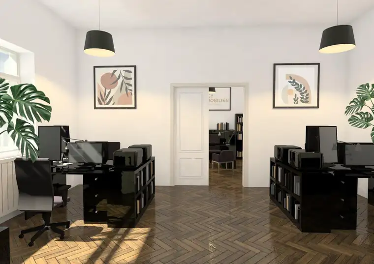 Provisionsfrei! Bürotisch in einem CoWorking Space am Brahmsplatz zu vermieten!