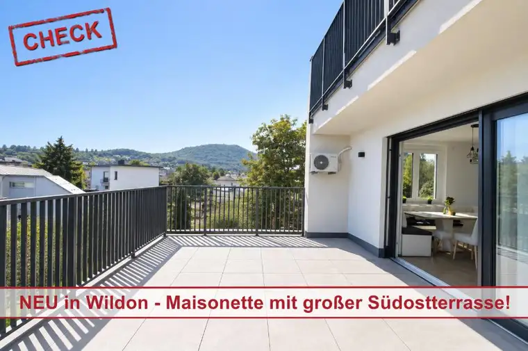 NEU in Wildon – Neuwertige Maisonette-Wohnung mit großer Südostterrasse!