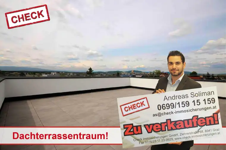 Ziegelmassivbau! Anleger-Penthousewohnung mit 141 m² Terrasse in Feldkirchen! Top 10