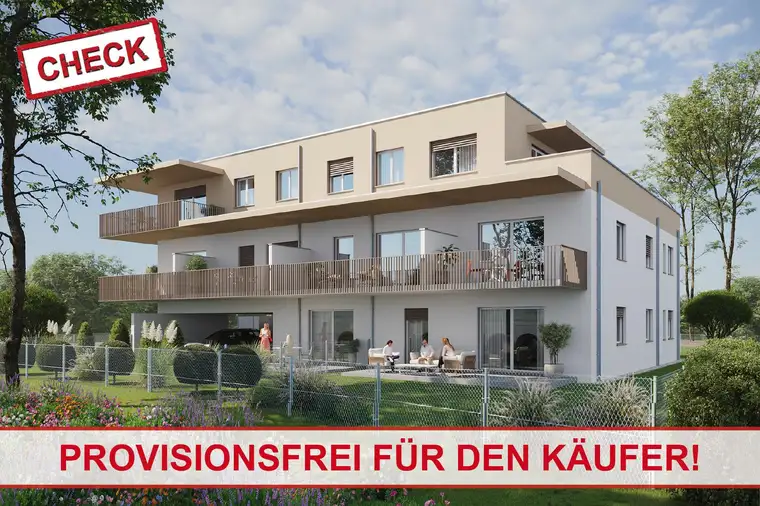 Provisionsfrei für den Käufer! Hochwertige 2 Zimmerwohnung mit großem Balkon in Liebenau! Top 4